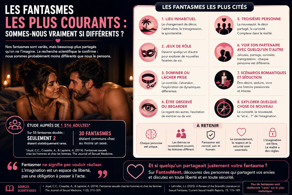 Les fantasmes les plus courants : sommes-nous vraiment si différents ?
